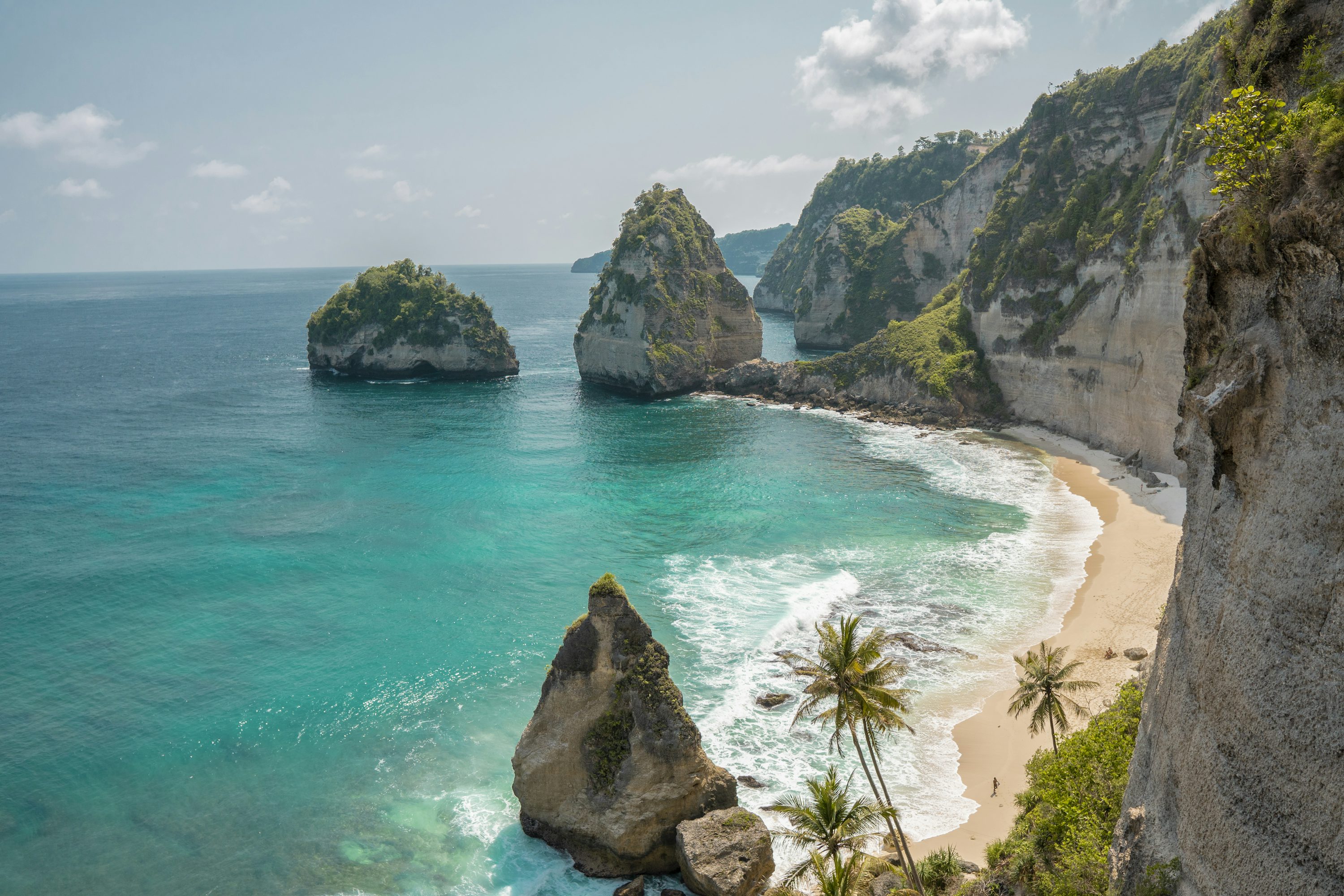 Limestone islands and sea near Krabi, Thailand